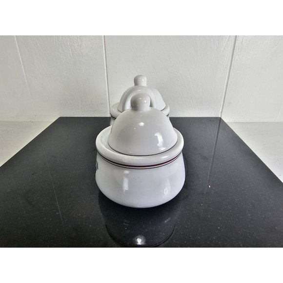 Houston Harvest Gifts Vintage Jam/Jelly Condiments Server Set w/Handle Ceramic - Picture 2 of 7